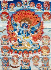 Vajrakilaya, a yidam or meditational deity in Tibetan Buddhism.