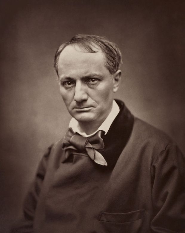 Baudelaire, circa 1862. Portrait by Étienne Carjat. (From Wikimedia.)