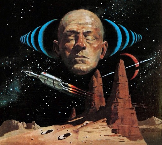 Cover art for Eric Frank Russel's Sentinels from Space, by Vincent Di Fate. 